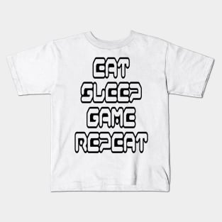 Eat, Sleep, Game, Repeat Kids T-Shirt